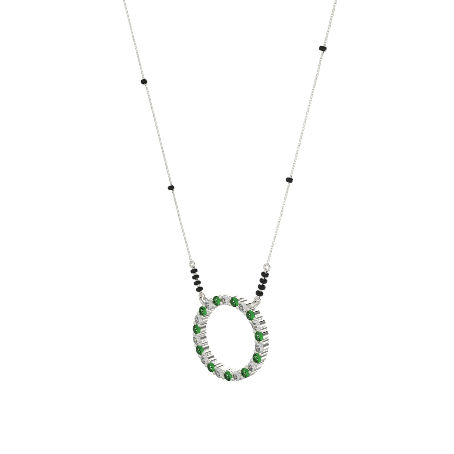 Classic 925 Sterling Silver Gold Plated CZ Stone Or Mangalsutra for Women By Kesardeep