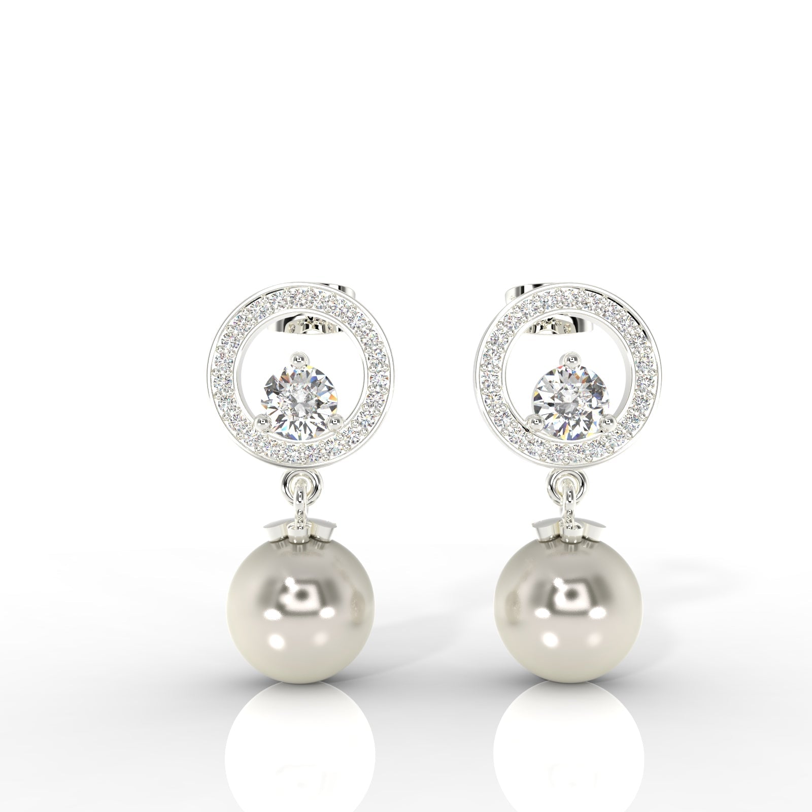 Natural Pearl Drop Earrings Gifts For Mother, Hallmarked 925 Sterling Silver - sitabo