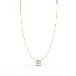 Most Selling Round Pendant With Chain, Hallmarked 925 Sterling Silver - sitabo