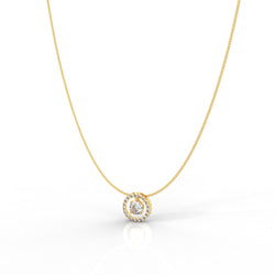Most Selling Round Pendant With Chain, Hallmarked 925 Sterling Silver - sitabo