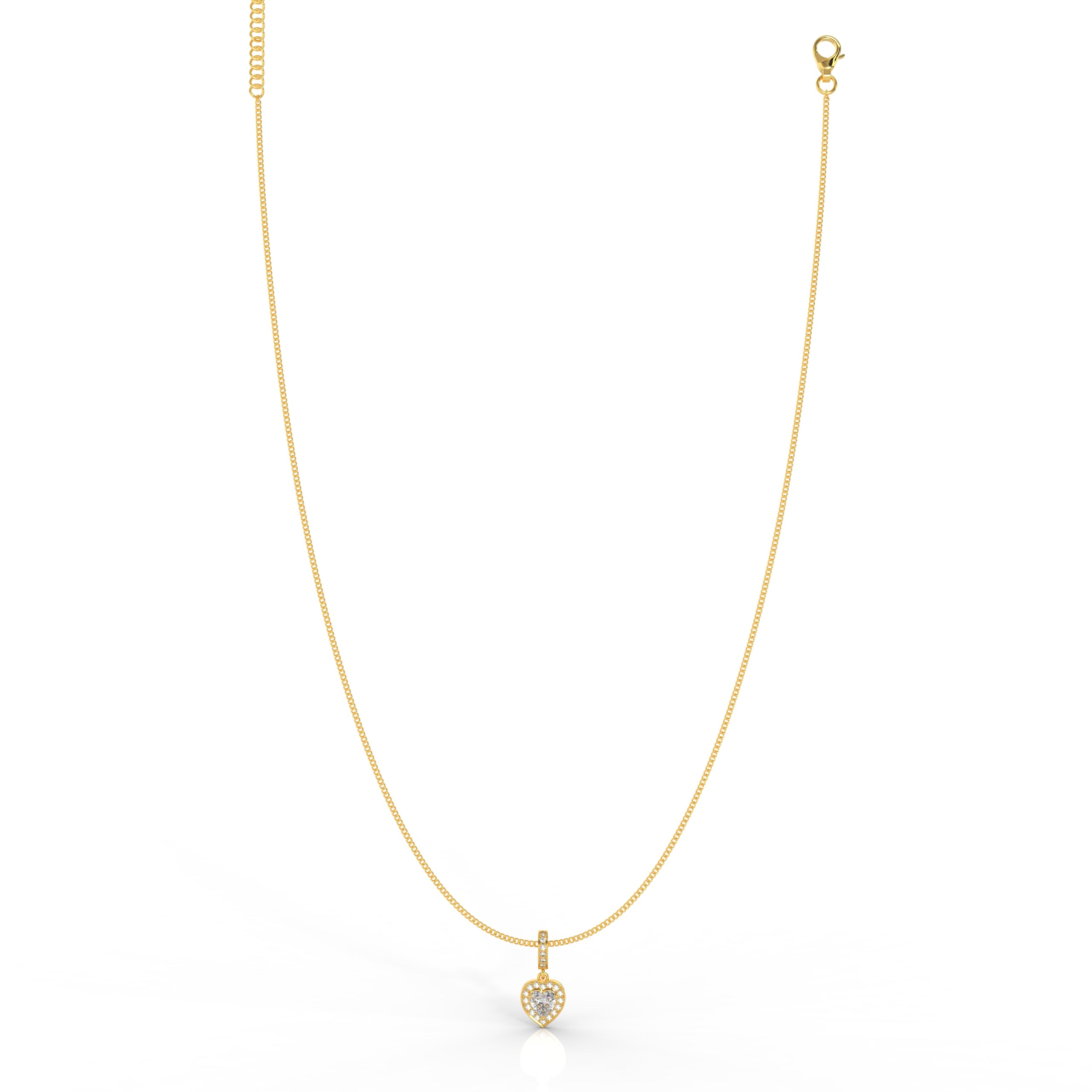 Heart in Heart Shape Pendant- Hallmarked 925 Sterling Silver - sitabo