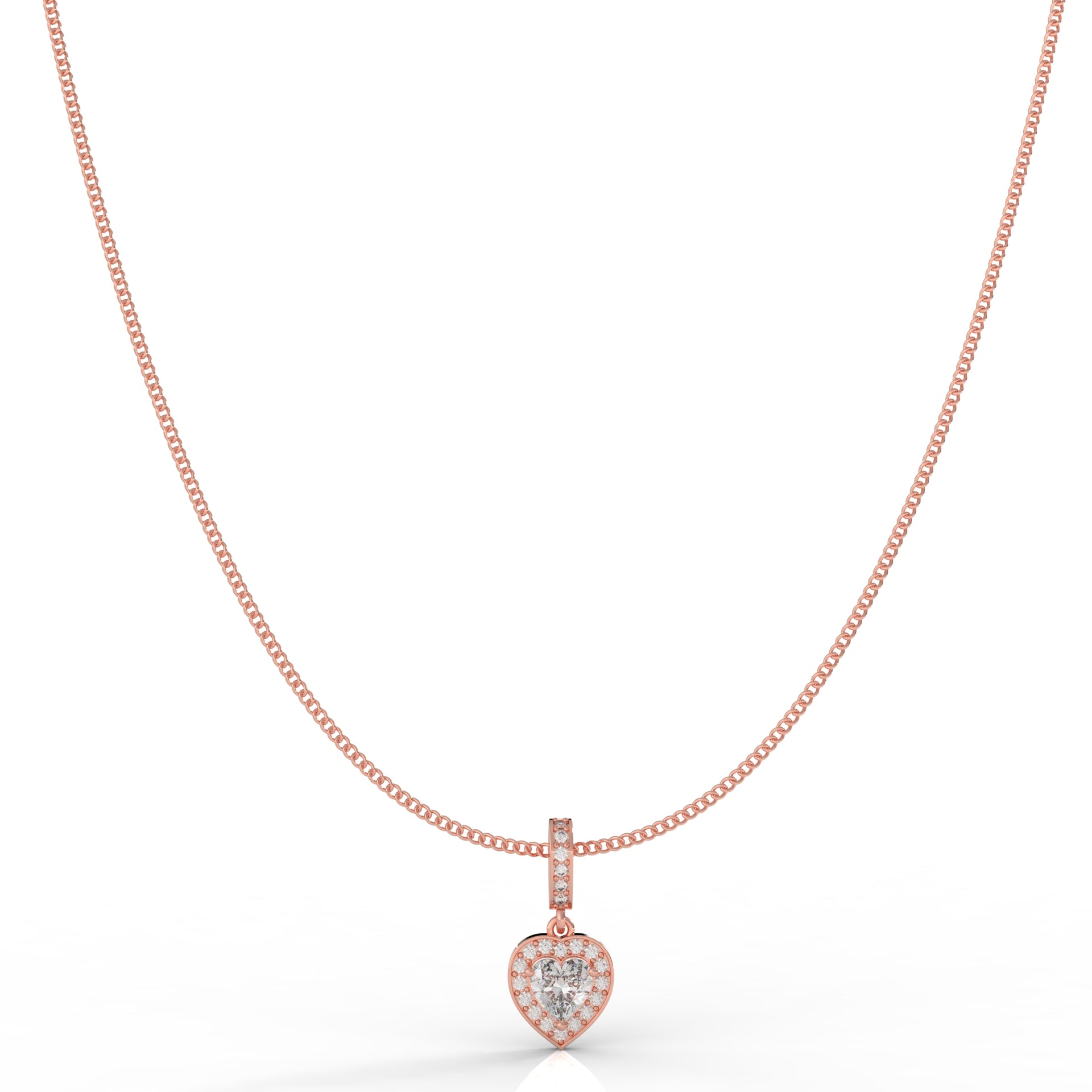 Heart in Heart Shape Pendant- Hallmarked 925 Sterling Silver - sitabo