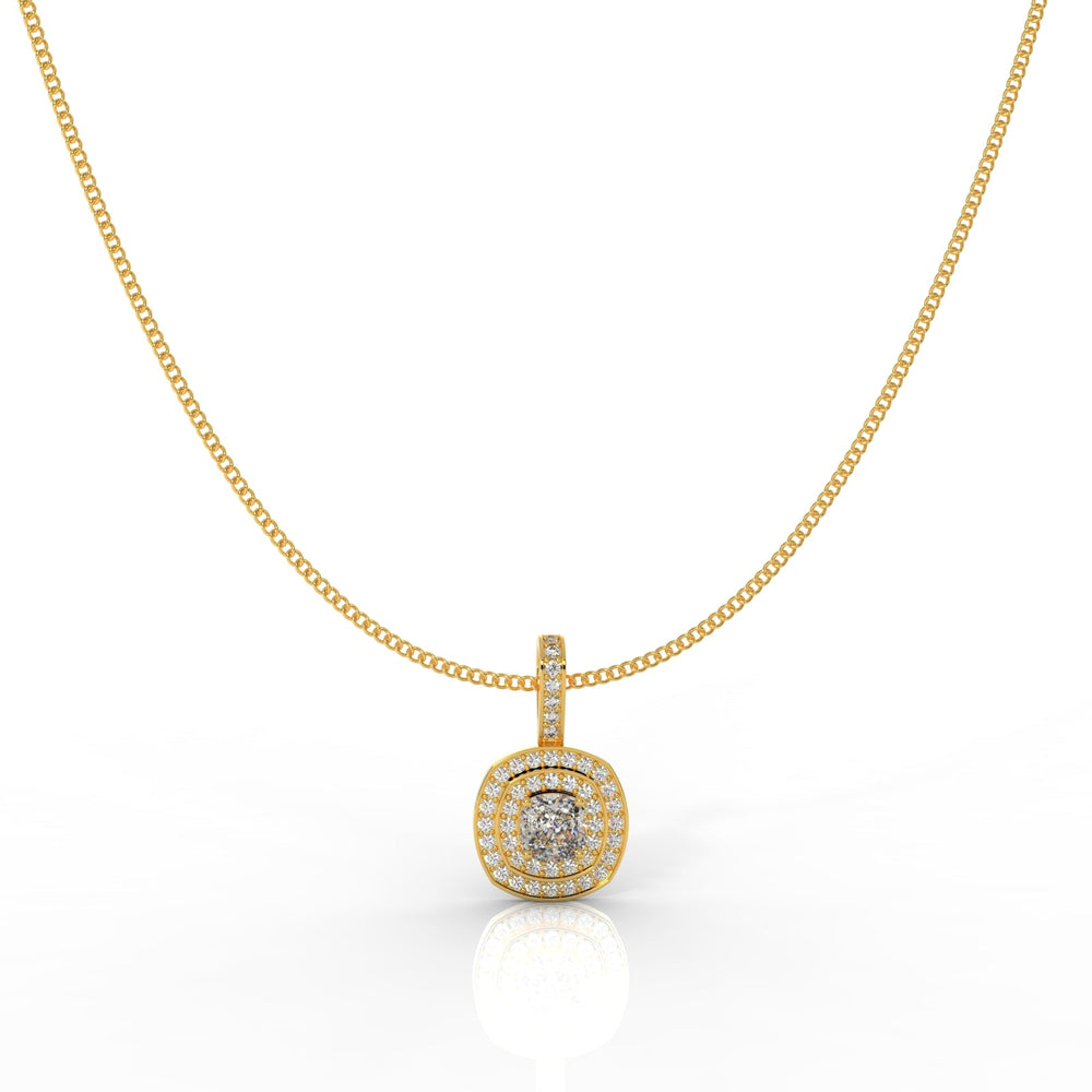 Prestigious Solitaire Pendant With Chain, Hallmarked 925 Sterling Silver - sitabo
