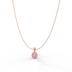 Prestigious Solitaire Pendant With Chain, Hallmarked 925 Sterling Silver - sitabo