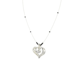 Elegant 925 Sterling Silver Gold Plated CZ Stone Or Mangalsutra for Women By Kesardeep
