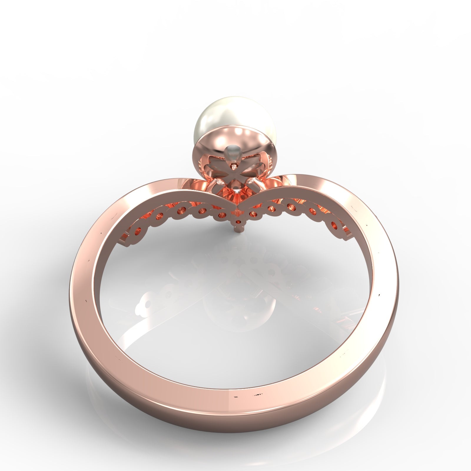 Fresh Water Pearl Engagement Ring, Hallmarked 925 Sterling Silver - sitabo