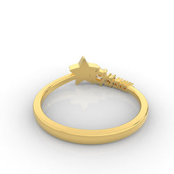 Shining Star Stackable Ring, Hallmarked 925 Sterling Silver - sitabo