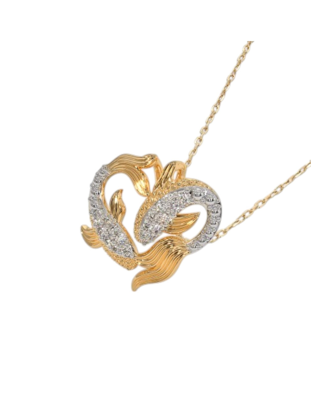 925 Sterling Silver Elegant Design Gold Plated Pendant With Chain For Women By Kesardeep