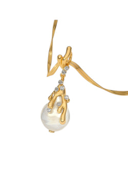 925 Sterling Silver Elegant Design Gold Plated Pendant With Chain For Women By Kesardeep