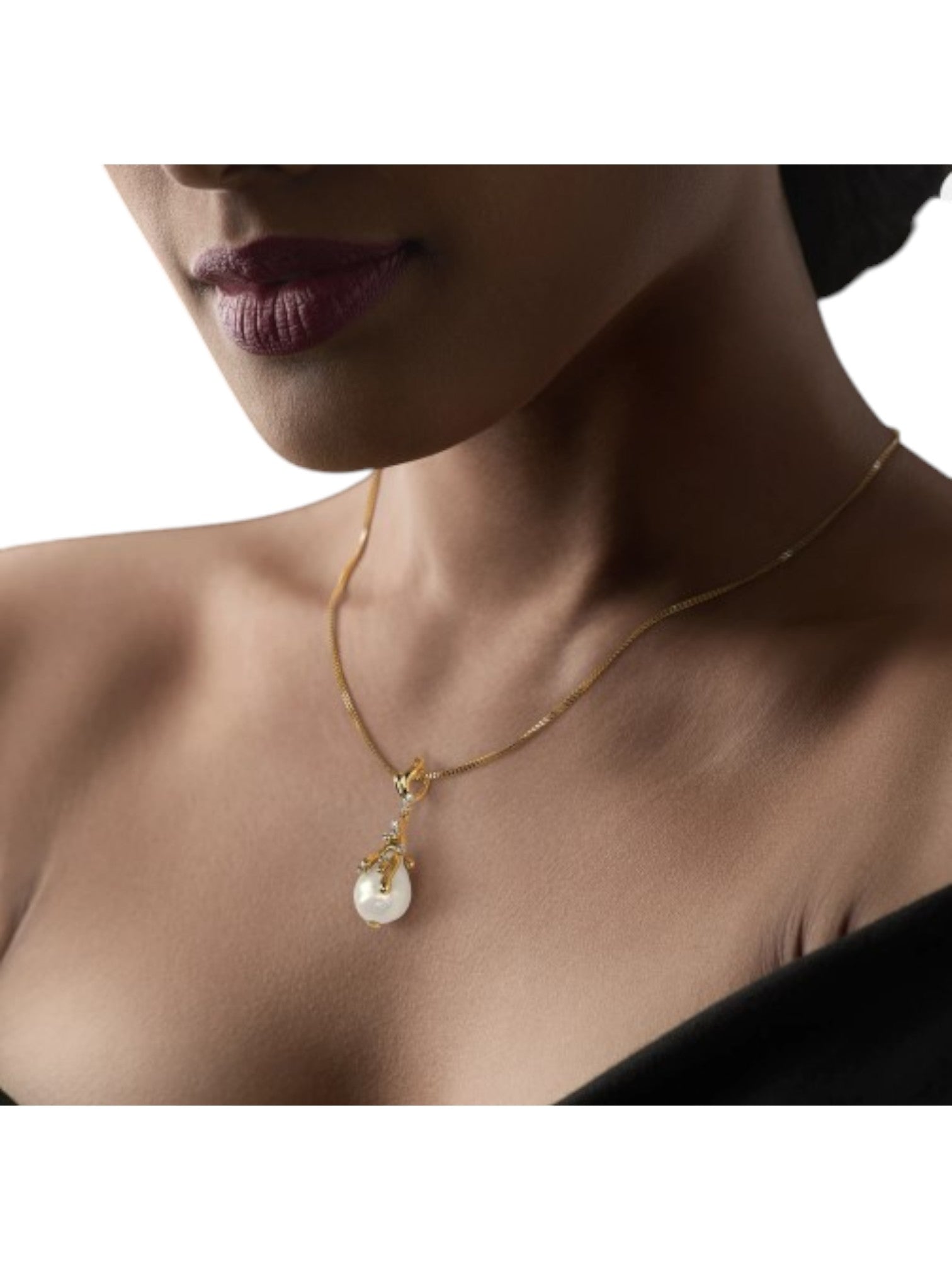 925 Sterling Silver Elegant Design Gold Plated Pendant With Chain For Women By Kesardeep