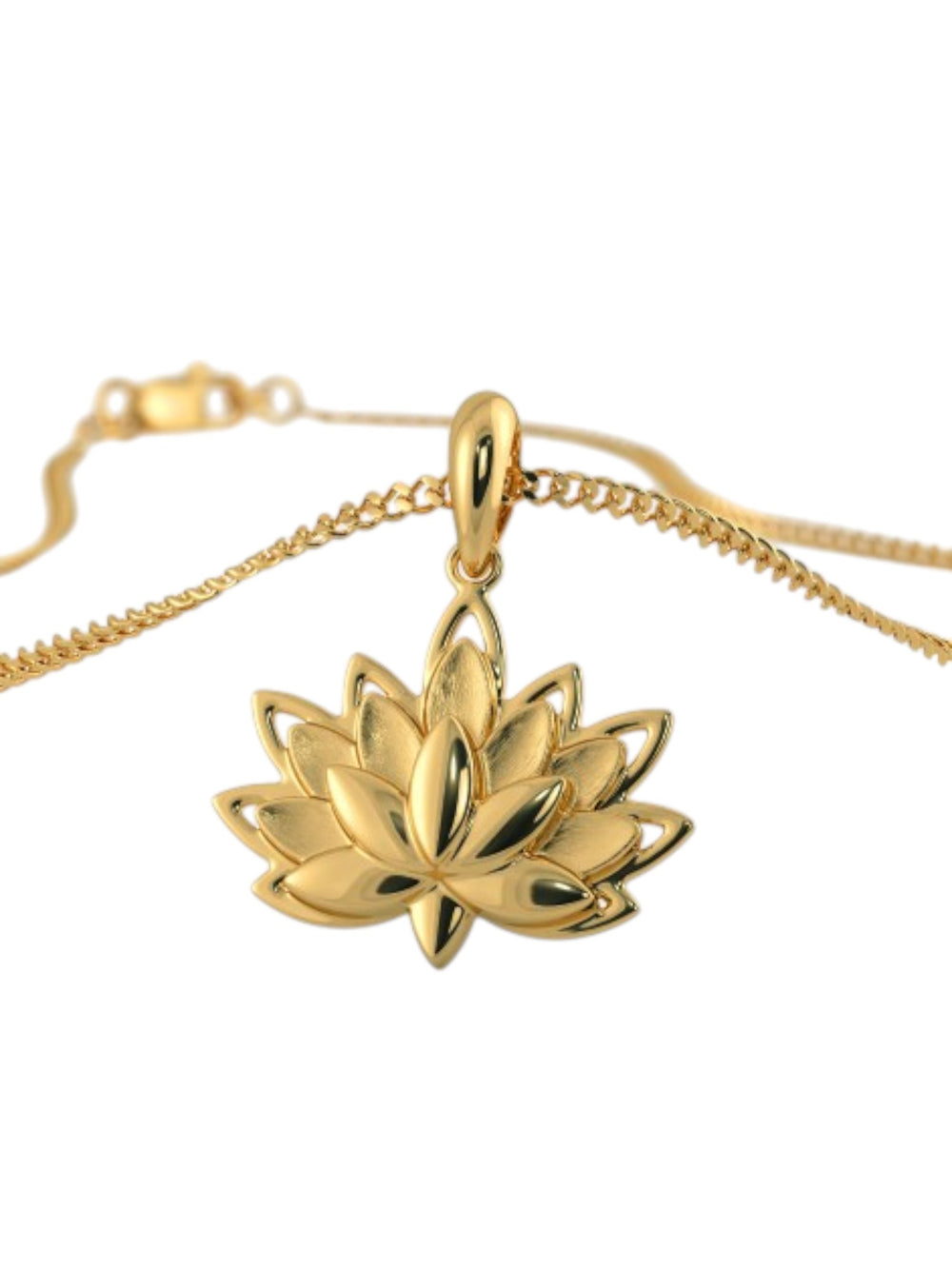 925 Sterling Silver Elegant Design Gold Plated Pendant With Chain For Women By Kesardeep