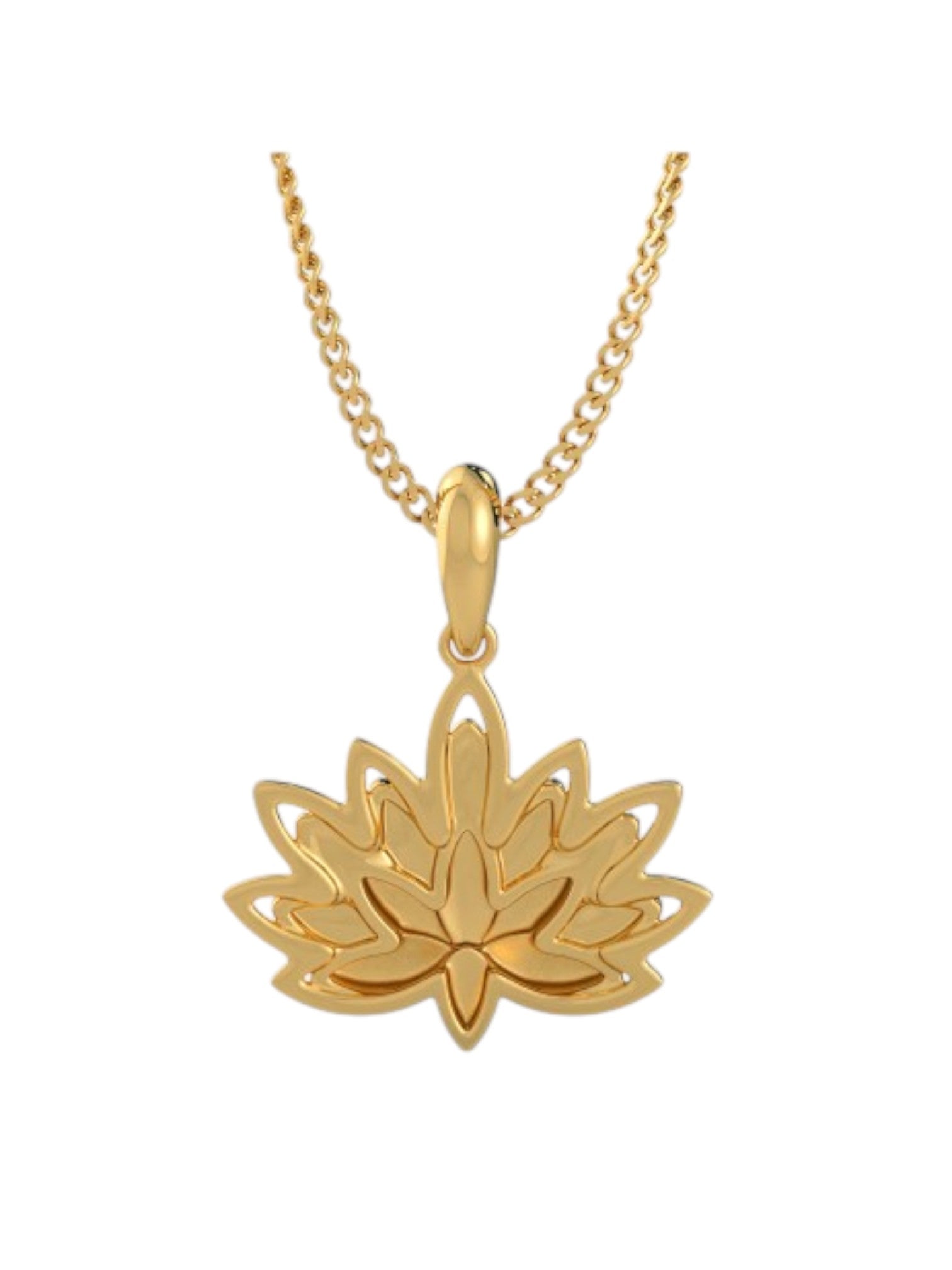 925 Sterling Silver Elegant Design Gold Plated Pendant With Chain For Women By Kesardeep