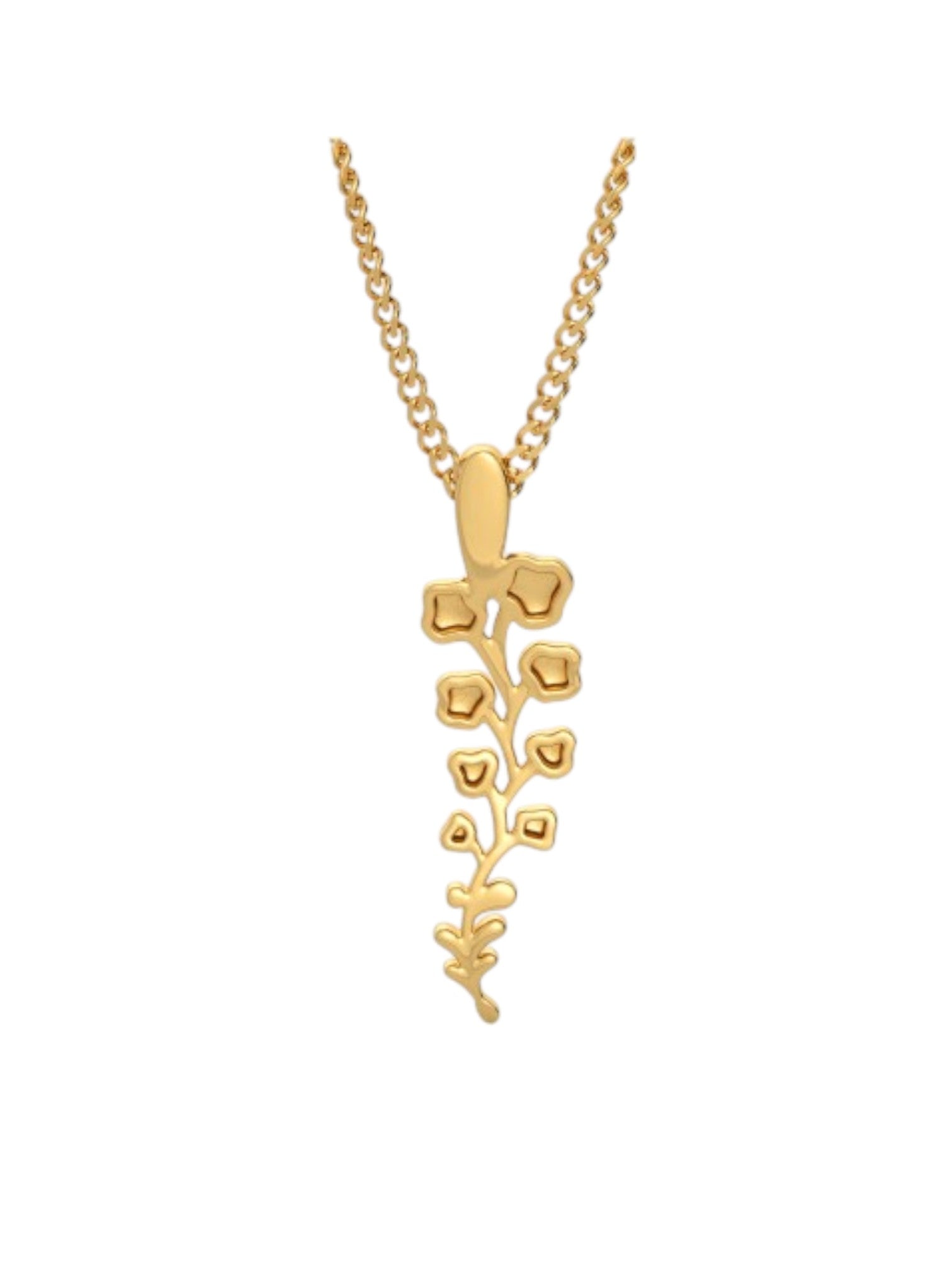 925 Sterling Silver Elegant Design Gold Plated Pendant With Chain For Women By Kesardeep