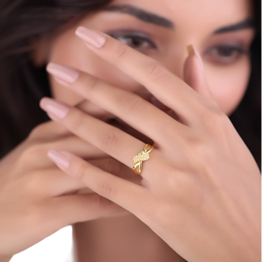 Gold Plated Silver Ring For Women