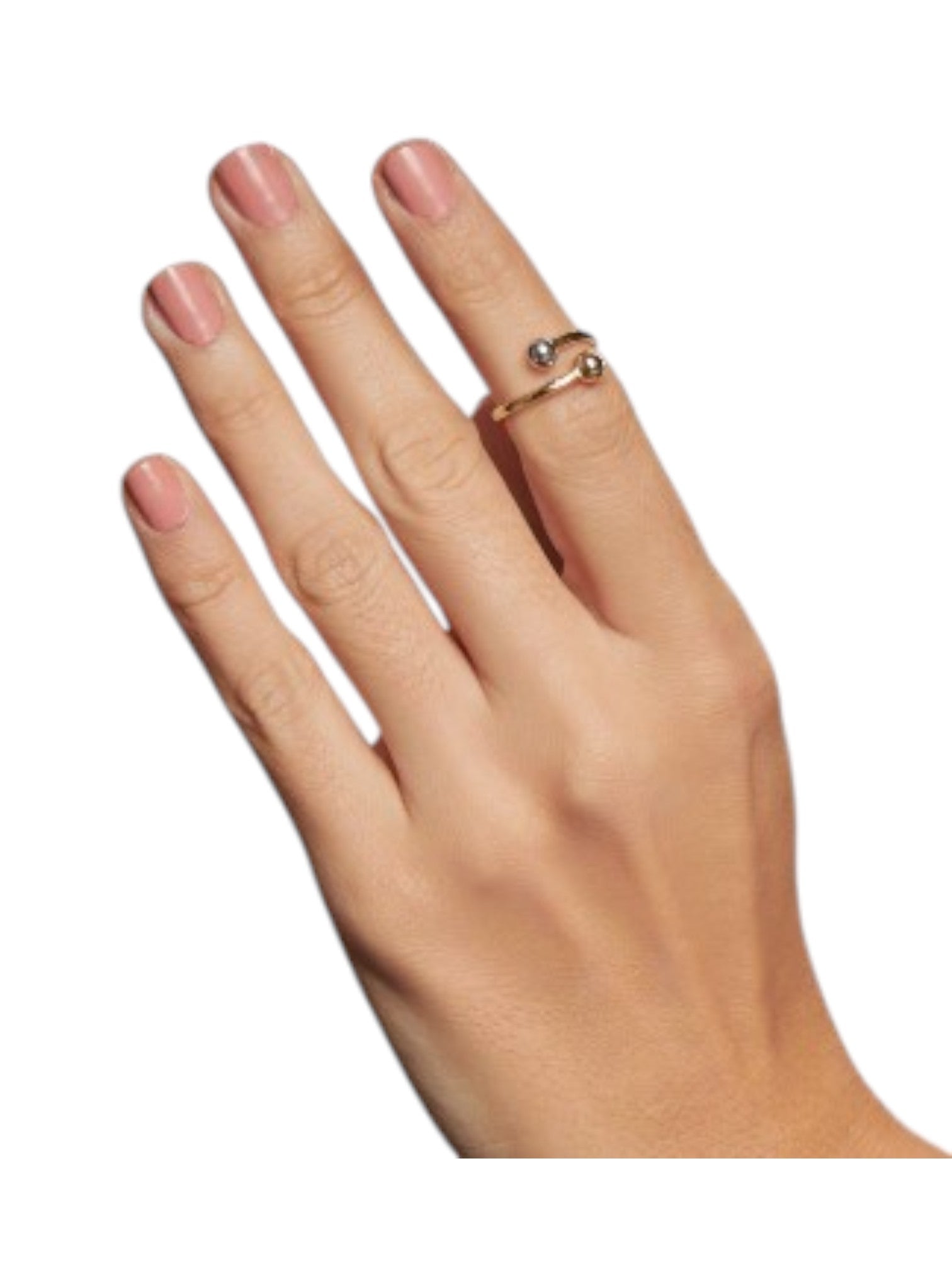 Adjustable Gold Plated 925 Sterling Silver Light Weight Ball Ring For Women By Kesardeep