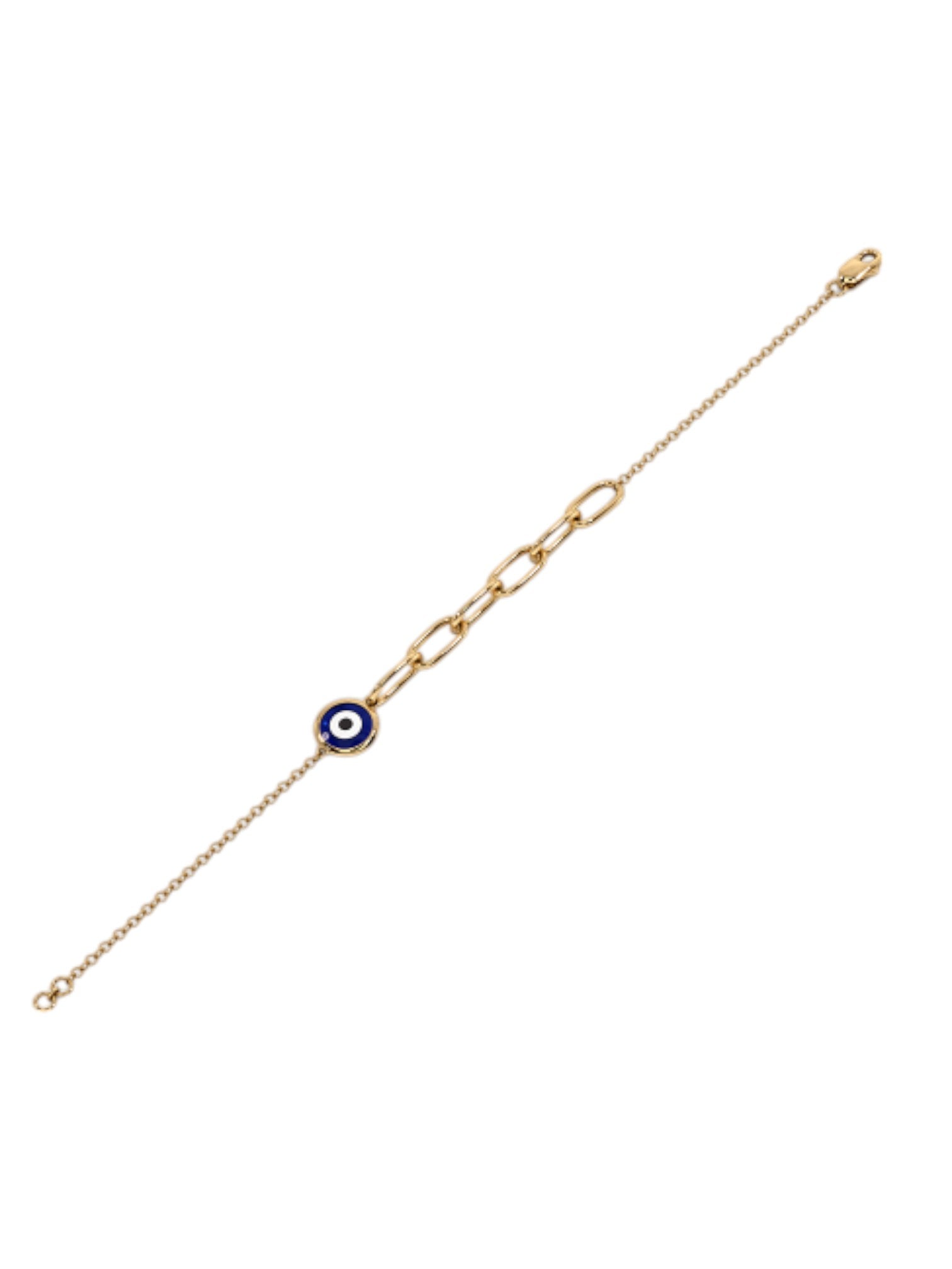 Evil Eye Bracelet 925 Sterling Silver Elegant  Gold Plated For Women By Kesardeep