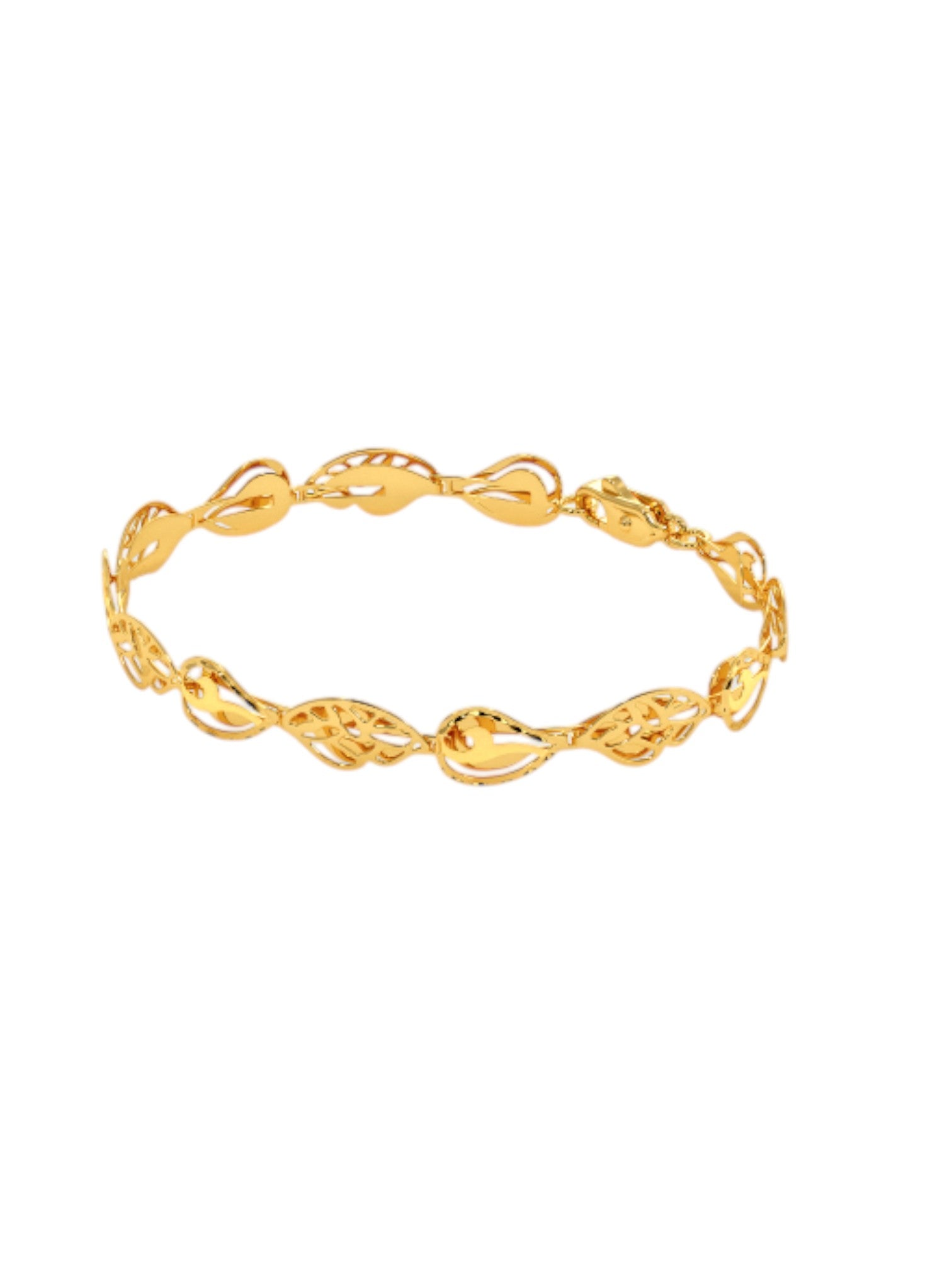 925 Sterling Silver Elegant  Gold Plated Bracelets With  For Women By Kesardeep