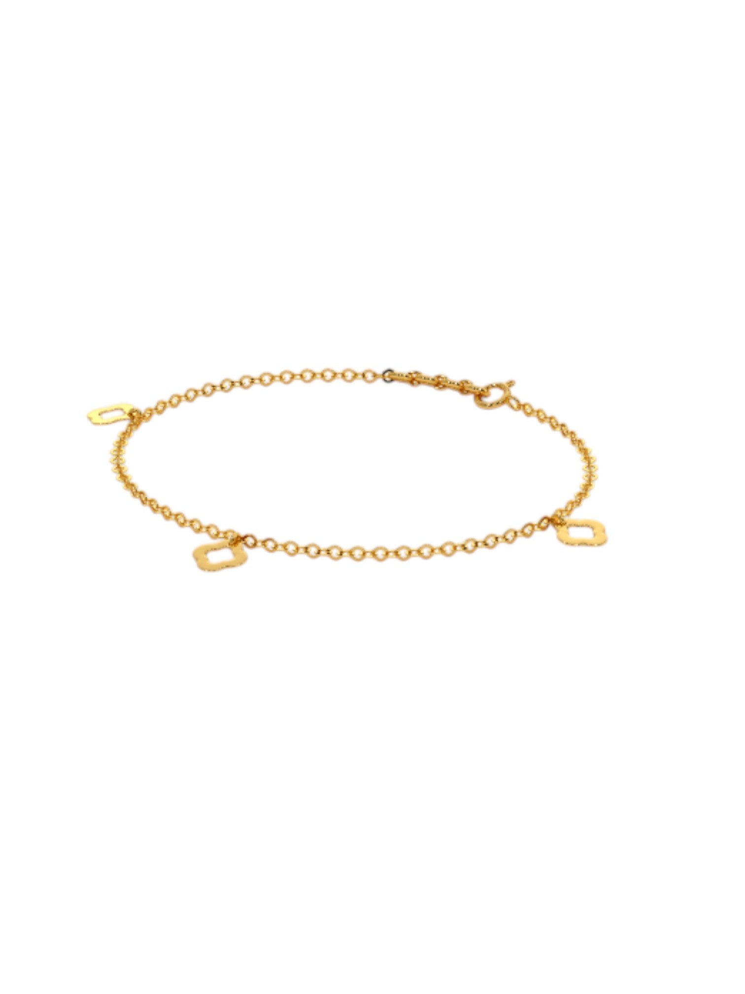 Trinity Leaf Bracelet 925 Sterling Silver Elegant Gold Plated For Women By Kesardeep