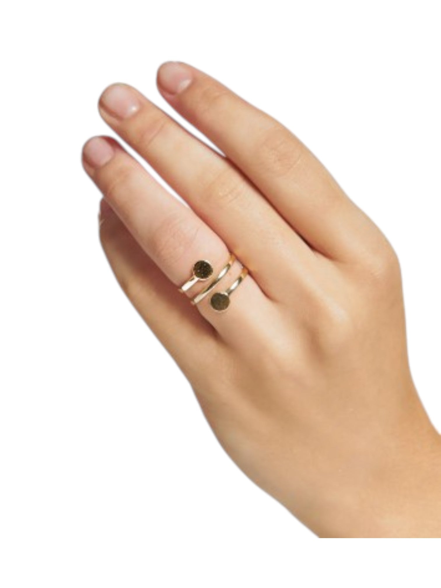 Layered Fantasy Sterling Silver Statement Gold Plated Light Weight Daily Wear Ring For Women By Kesardeep