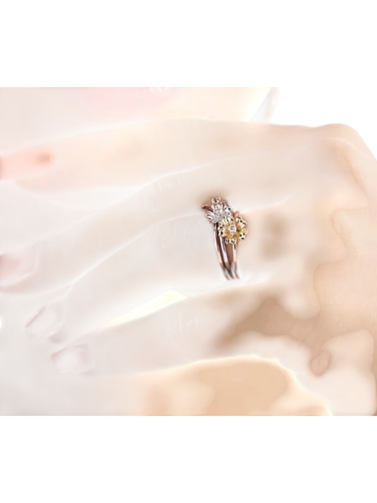 Trendy Silver, Gold, Rose Gold Plated CZ Stone Light Weight Ring For Women By Kesardeep