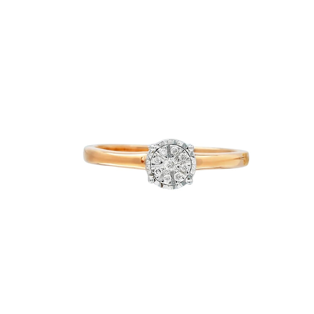 925 Sterling Silver Gold Plated CZ Stone Light Weight Finger Ring For Women By Kesardeep Impex