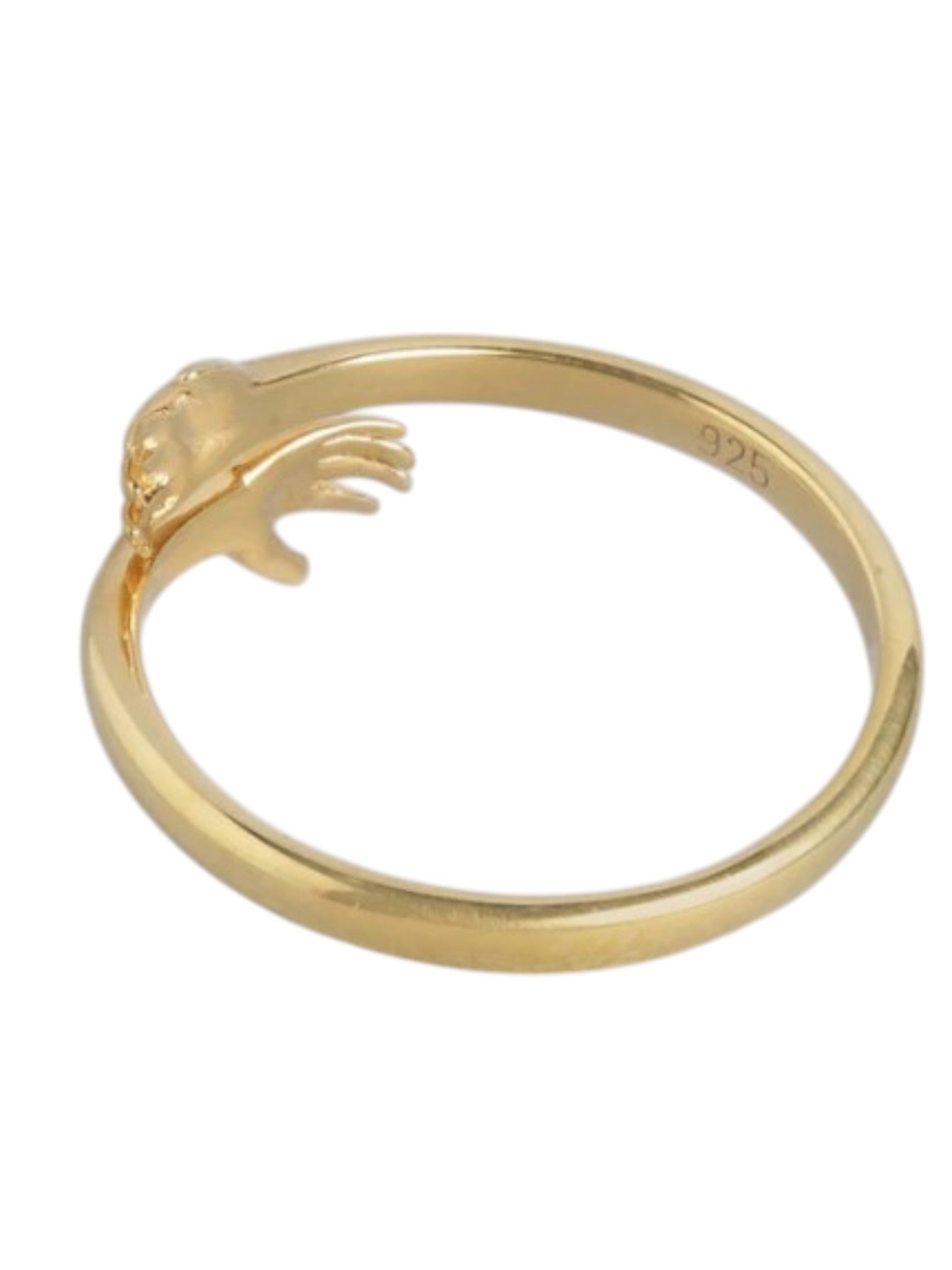 Trendy 925 Sterling Silver Gold Plated CZ Stone Light Weight Huge Ring For Women By Kesardeep Impex