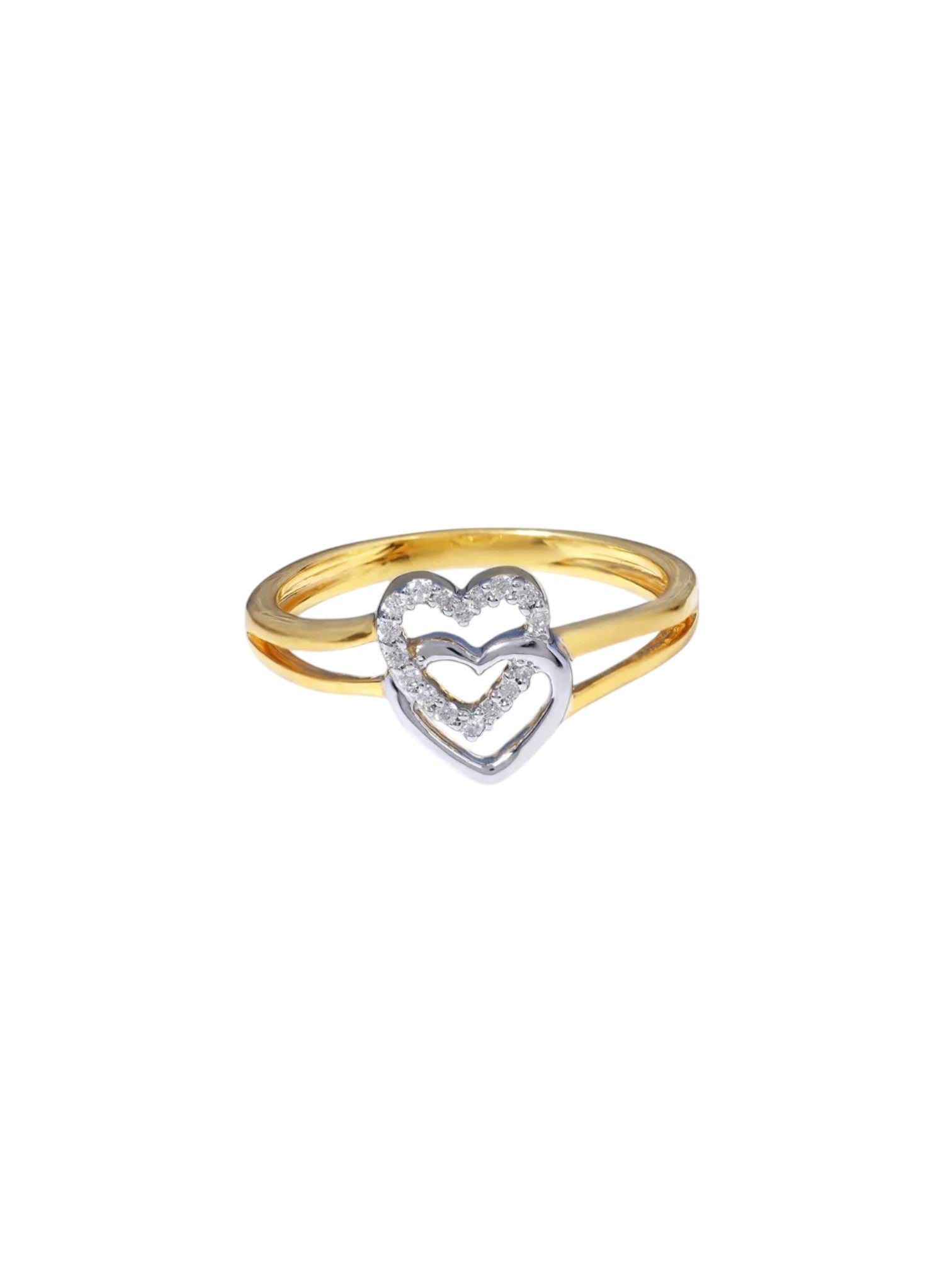 Prefect V. Day 925 Sterling Silver Gold Plated CZ Stone Light Weight Finger Ring For Women By Kesardeep Impex