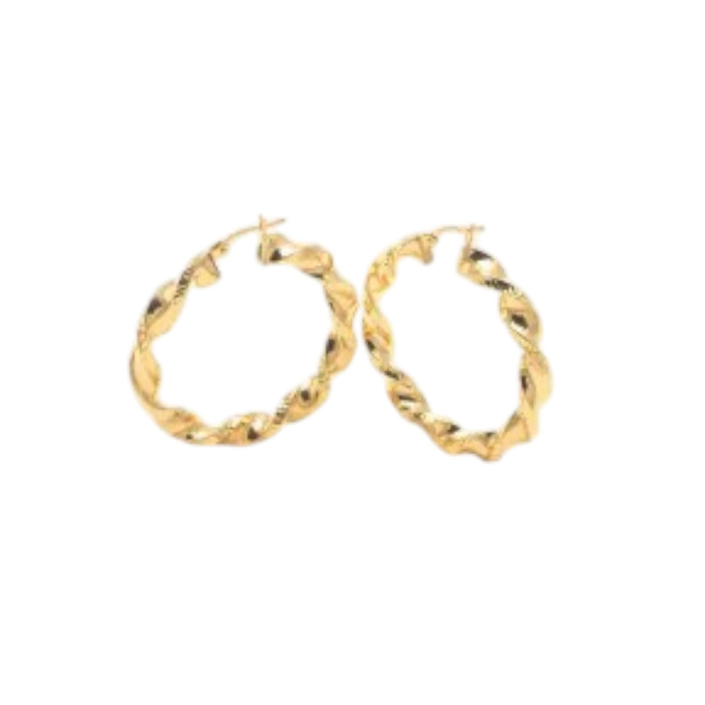 925 Sterling Silver Elegant Design Earring In Gold Plating For Women By Kesardeep