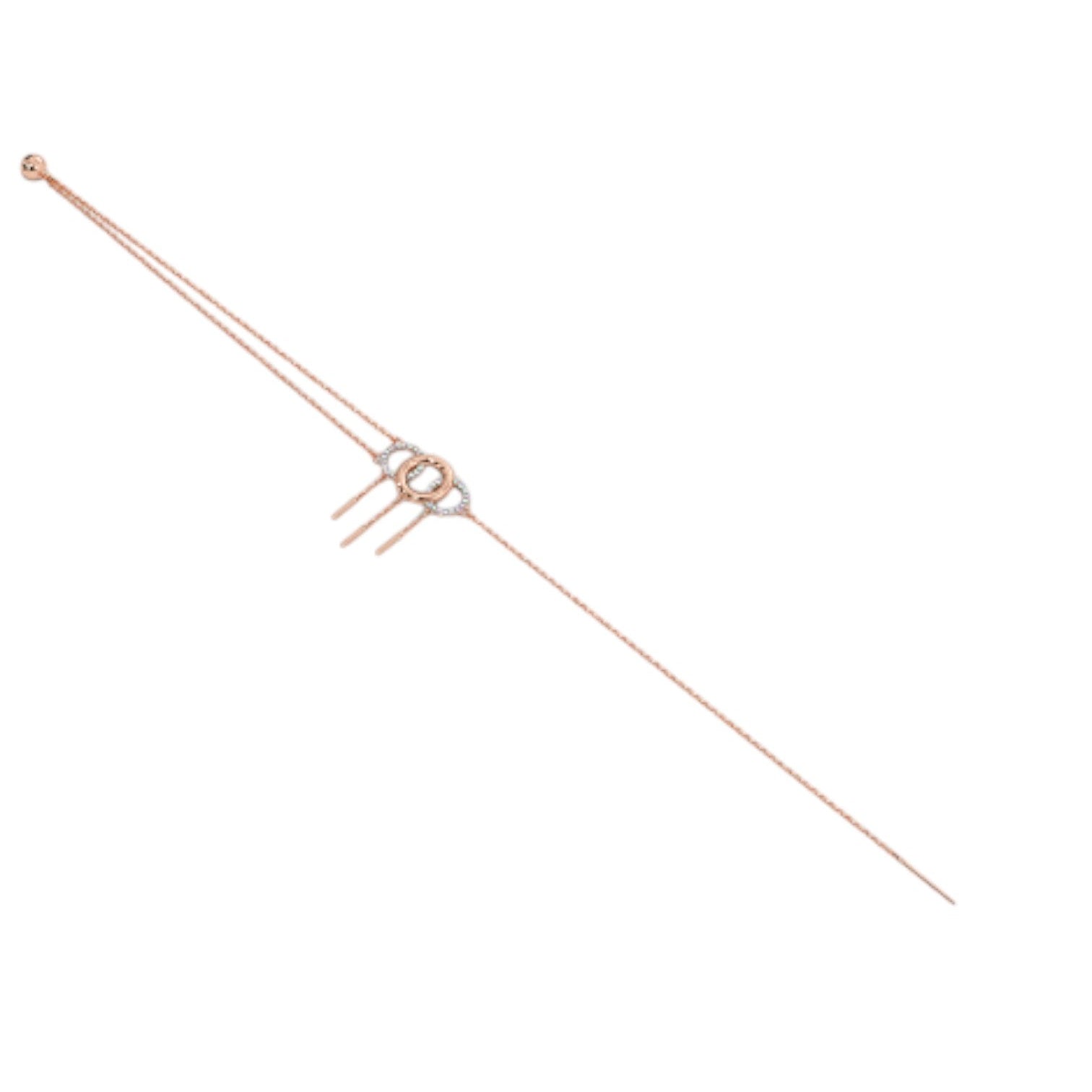 Rose Gold 3 Circle Design 925 Sterling Silver Anklet By Kesardeep Impex For Women