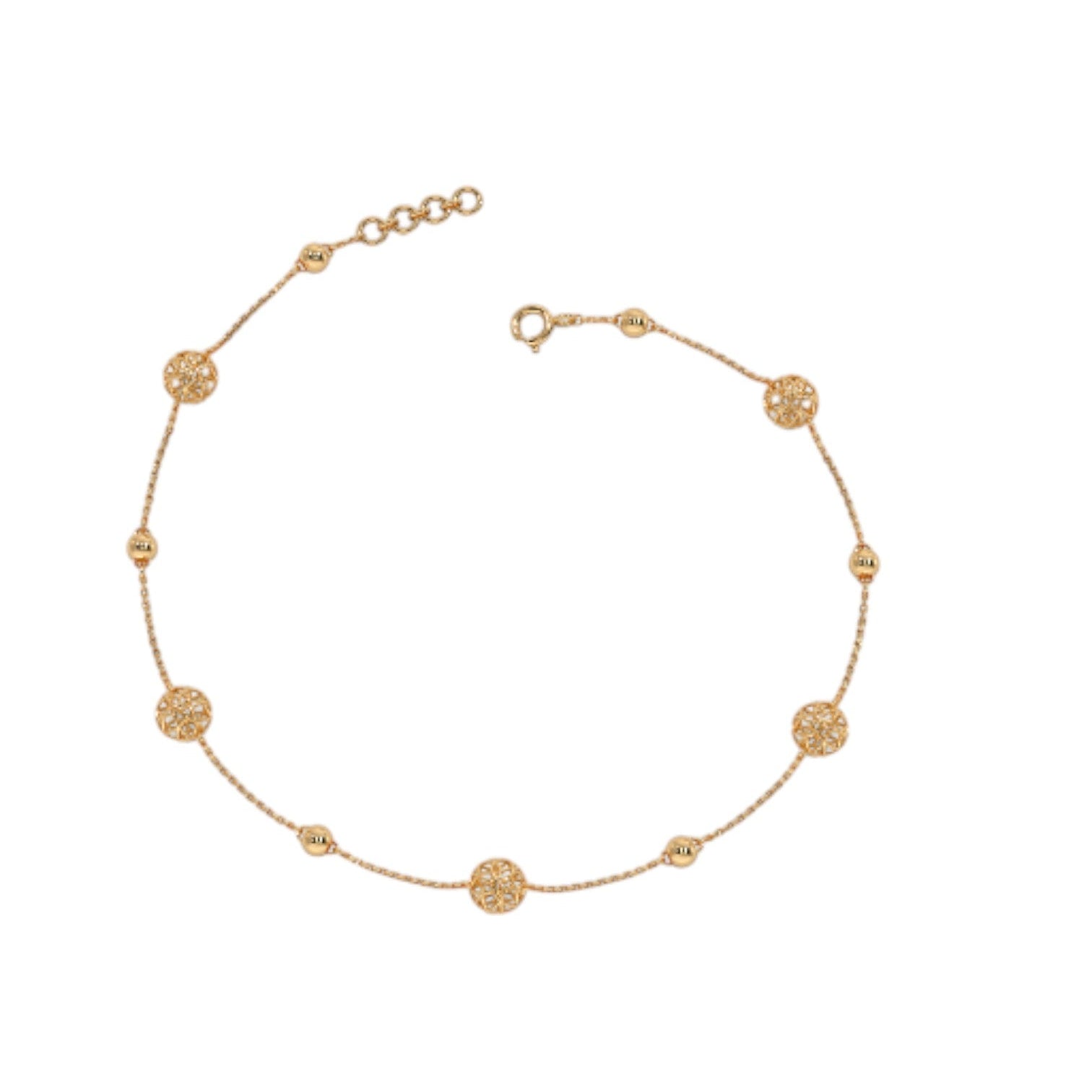 Gold Plated Stone 925 Sterling Silver Anklet By Kesardeep Impex For Women