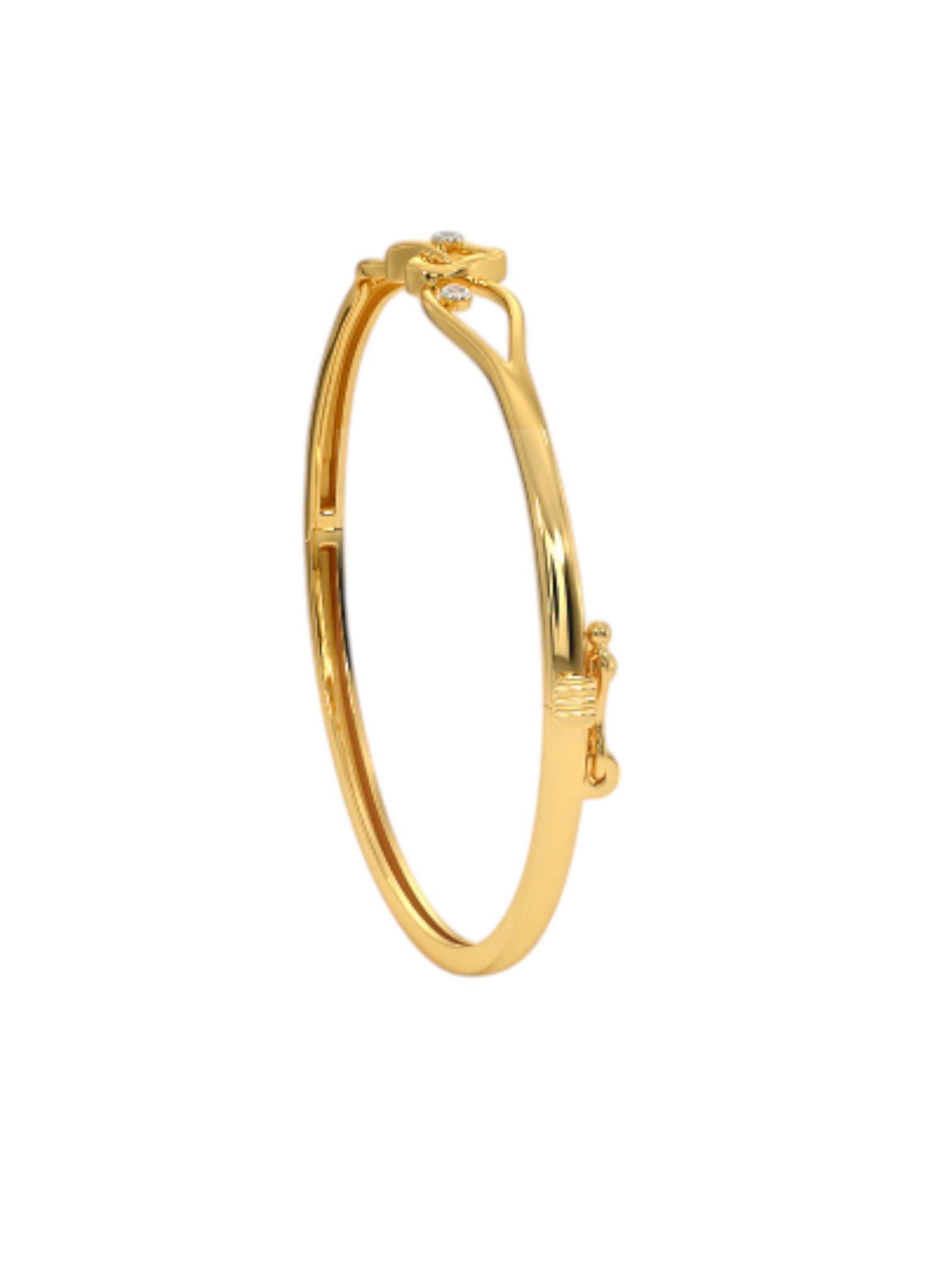 Eye Heart Bracelet 925 Sterling Silver Elegant Gold Plated For Women By Kesardeep