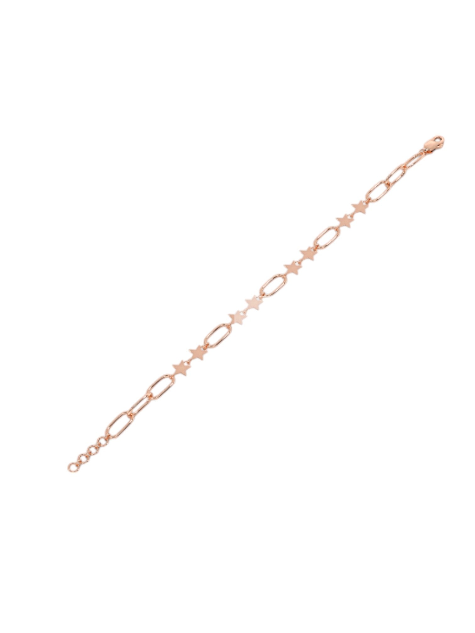 Star Chain Bracelet 925 Sterling Silver Elegant Rose Gold Plated For Women By Kesardeep