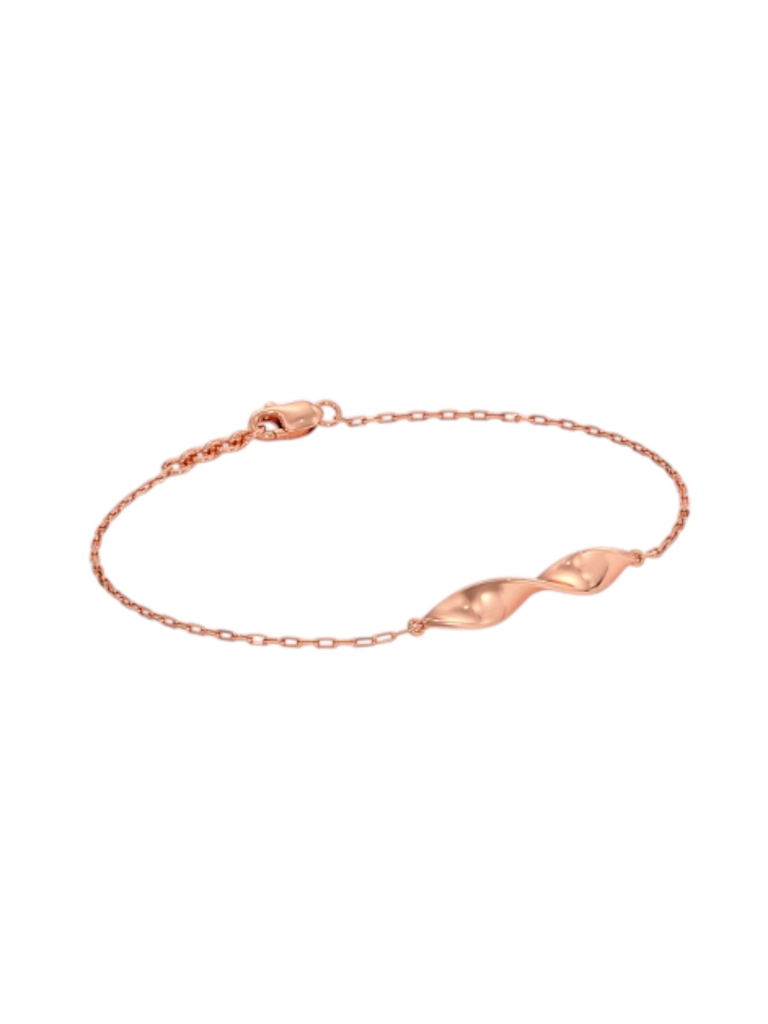 Infinity Shape Bracelet 925 Sterling Silver Elegant Rose Gold Plated For Women By Kesardeep