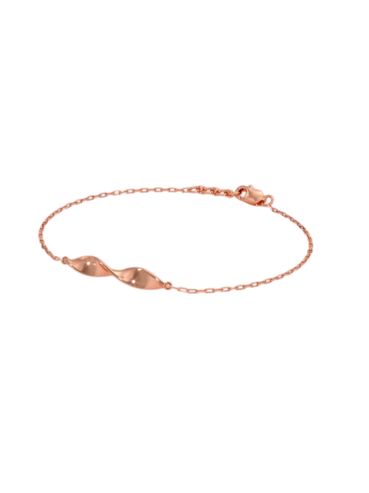 Infinity Shape Bracelet 925 Sterling Silver Elegant Rose Gold Plated For Women By Kesardeep