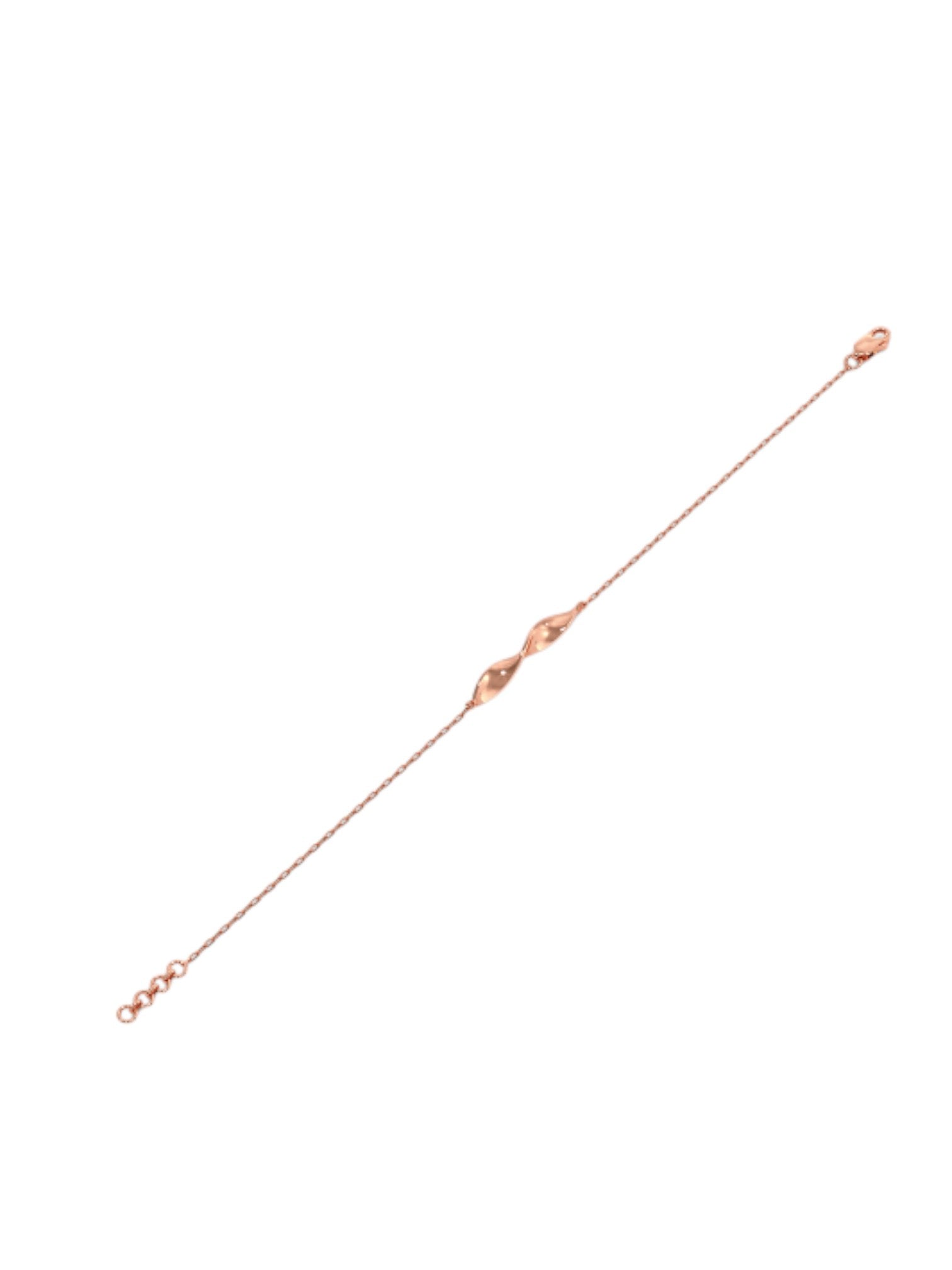 Infinity Shape Bracelet 925 Sterling Silver Elegant Rose Gold Plated For Women By Kesardeep