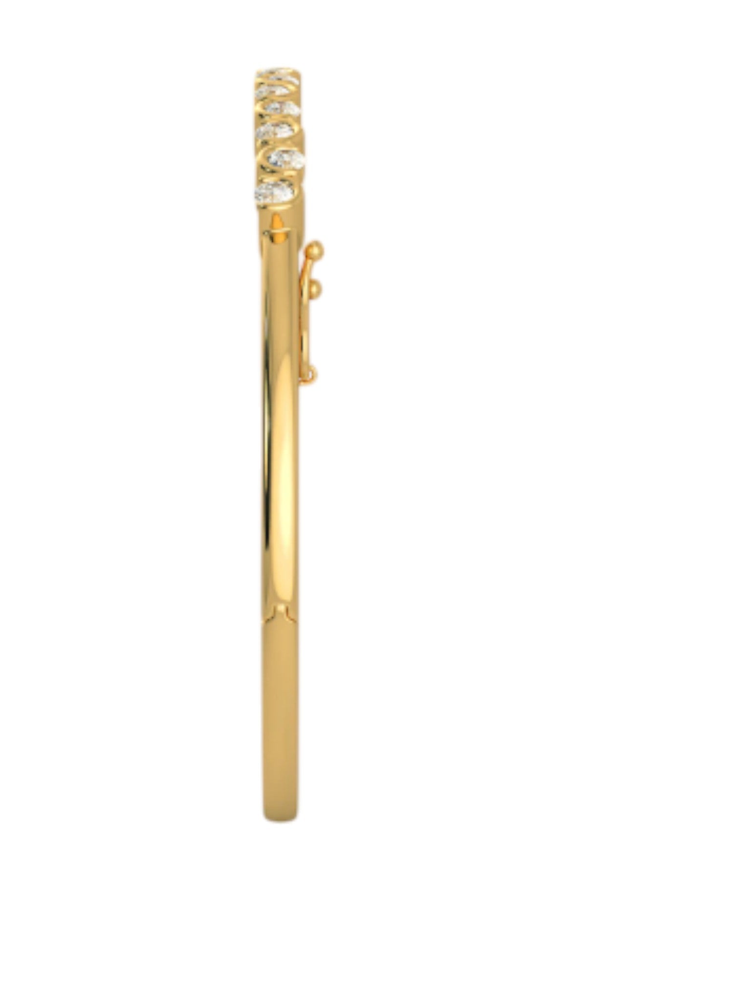 Oval Bangle Gold Plated Charm Bracelets 925 Sterling Silver For Women By Kesardeep