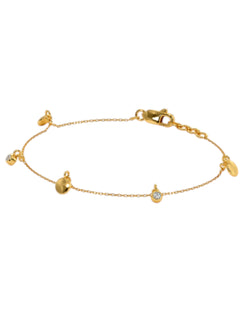 Eleke Bracelet Gold Plated Charm Bracelets 925 Sterling Silver For Women By Kesardeep