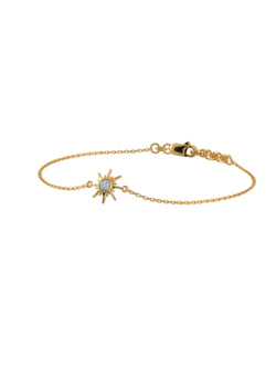 Glorious Sun Bracelet Gold Plated Charm Bracelets 925 Sterling Silver For Women By Kesardeep