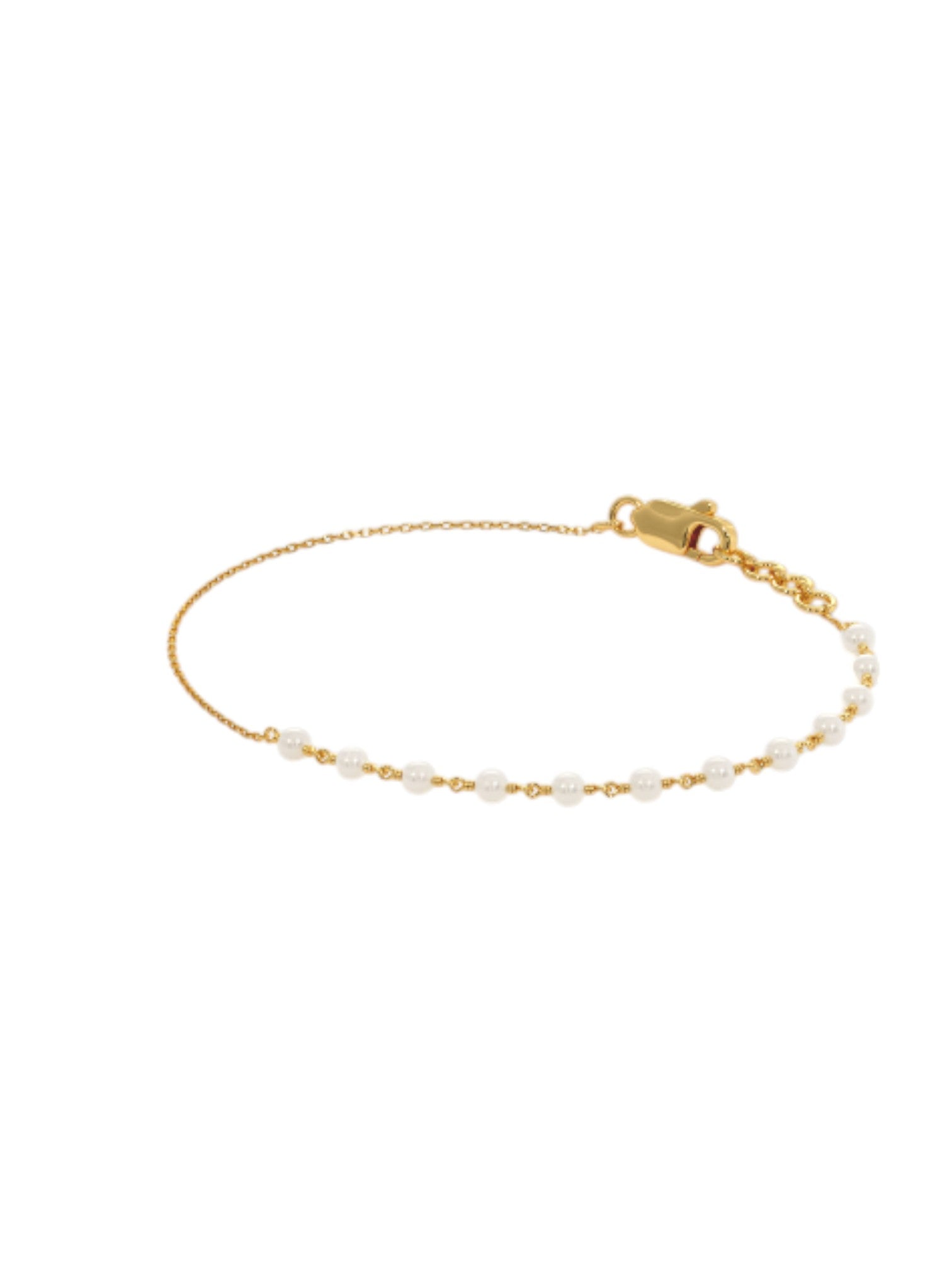 Pearl Elegant Bracelet Gold Plated Charm Bracelets 925 Sterling Silver For Women By Kesardeep
