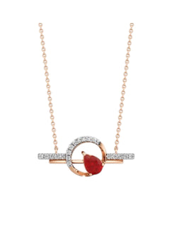 925 Sterling Silver Elegant Design CZ Stone Gold Plated Pendant With Chain For Women By Kesardeep