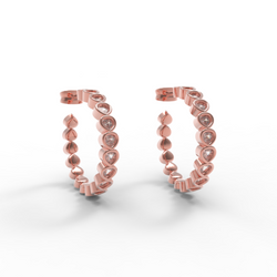 Pear Cut Huggie Hoop Earring, Hallmarked 925 Sterling Silver sterlyn 925