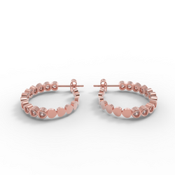 Pear Cut Huggie Hoop Earring, Hallmarked 925 Sterling Silver sterlyn 925