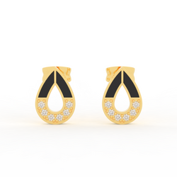 Pear Cut Modern Stud Earrings For Women , Hallmarked 925 Sterling Silver sterlyn 925