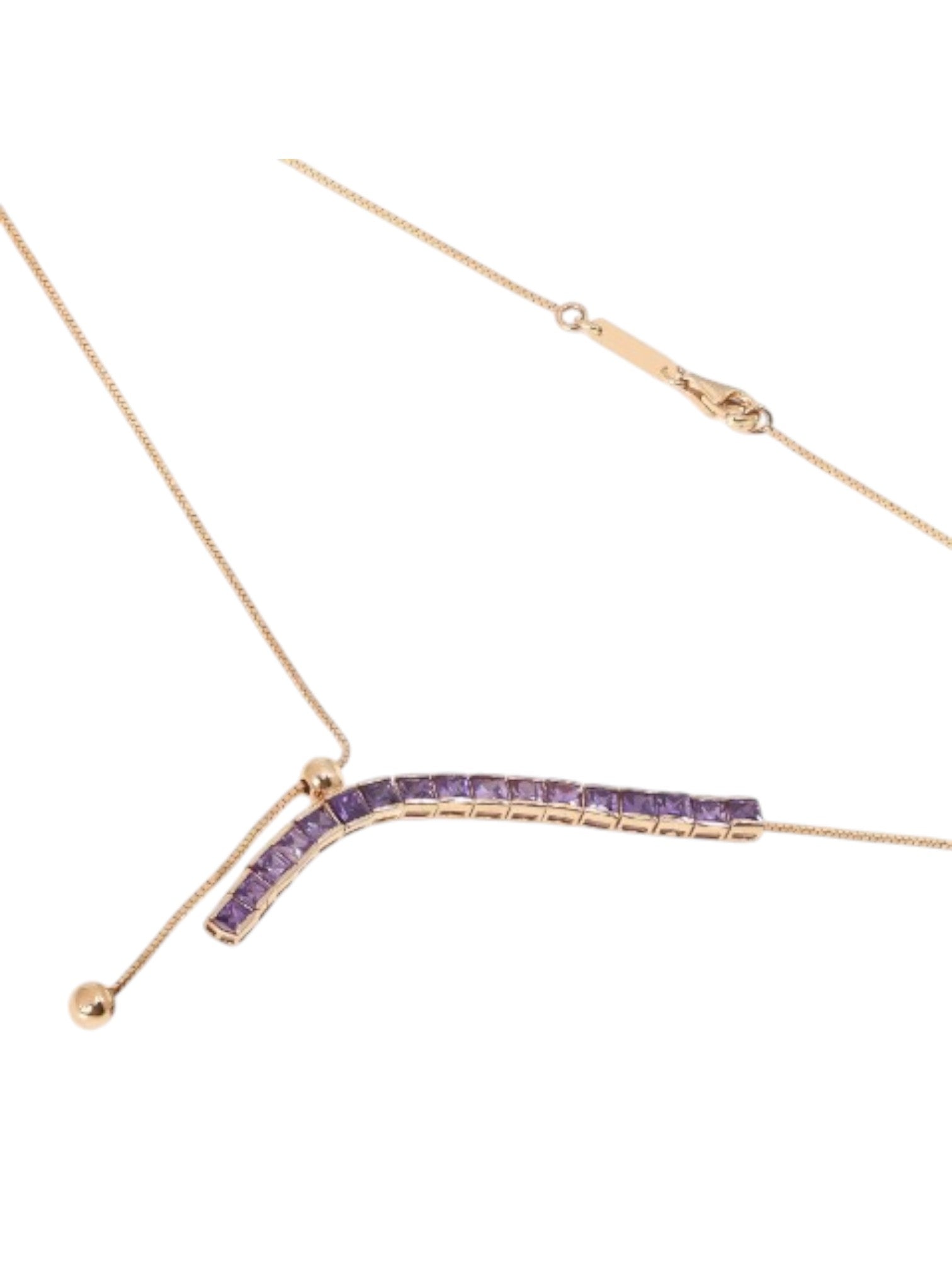 925 Sterling Silver Elegant Design CZ Stones Rose Gold Plated Pendant With Chain For Women By Kesardeep