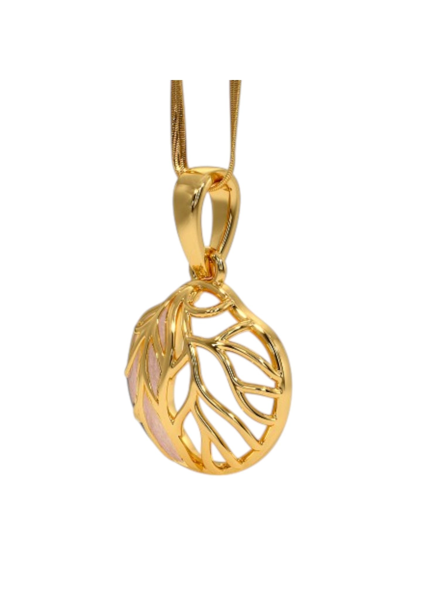 925 Sterling Silver Minimalist Design CZ Stones Gold Plated Pendant With Chain For Women By Kesardeep