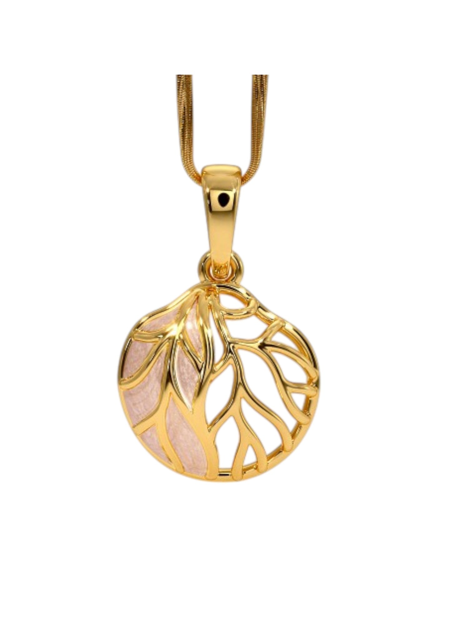 925 Sterling Silver Minimalist Design CZ Stones Gold Plated Pendant With Chain For Women By Kesardeep