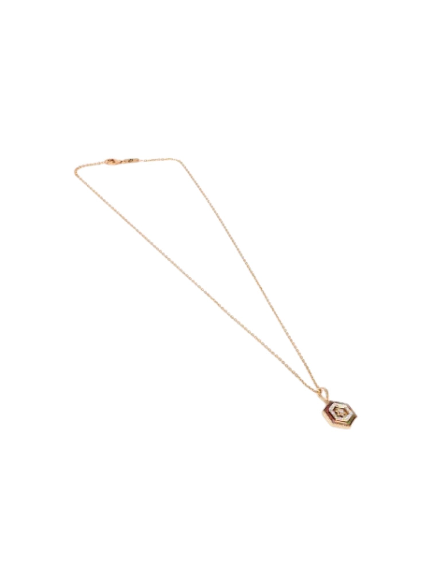 925 Sterling Silver Elegant Design CZ Stones Gold Plated Pendant With Chain For Women By Kesardeep