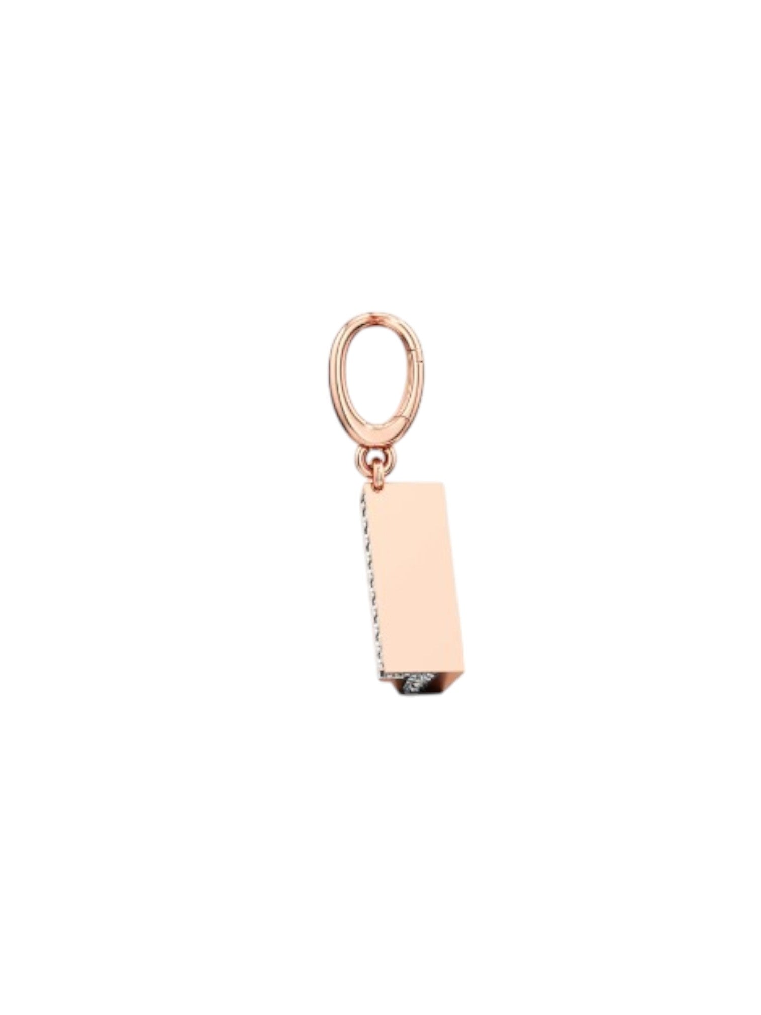 925 Sterling Silver Stylish Piano Design CZ Stones Rose Gold Plated Pendant With Chain For Women Kesardeep