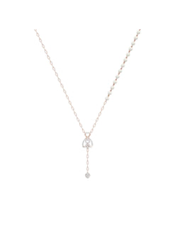 925 Sterling Silver Stylish Design CZ Stones Pendant With Chain For Women By Kesardeep