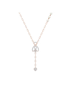 925 Sterling Silver Stylish Design CZ Stones Pendant With Chain For Women By Kesardeep